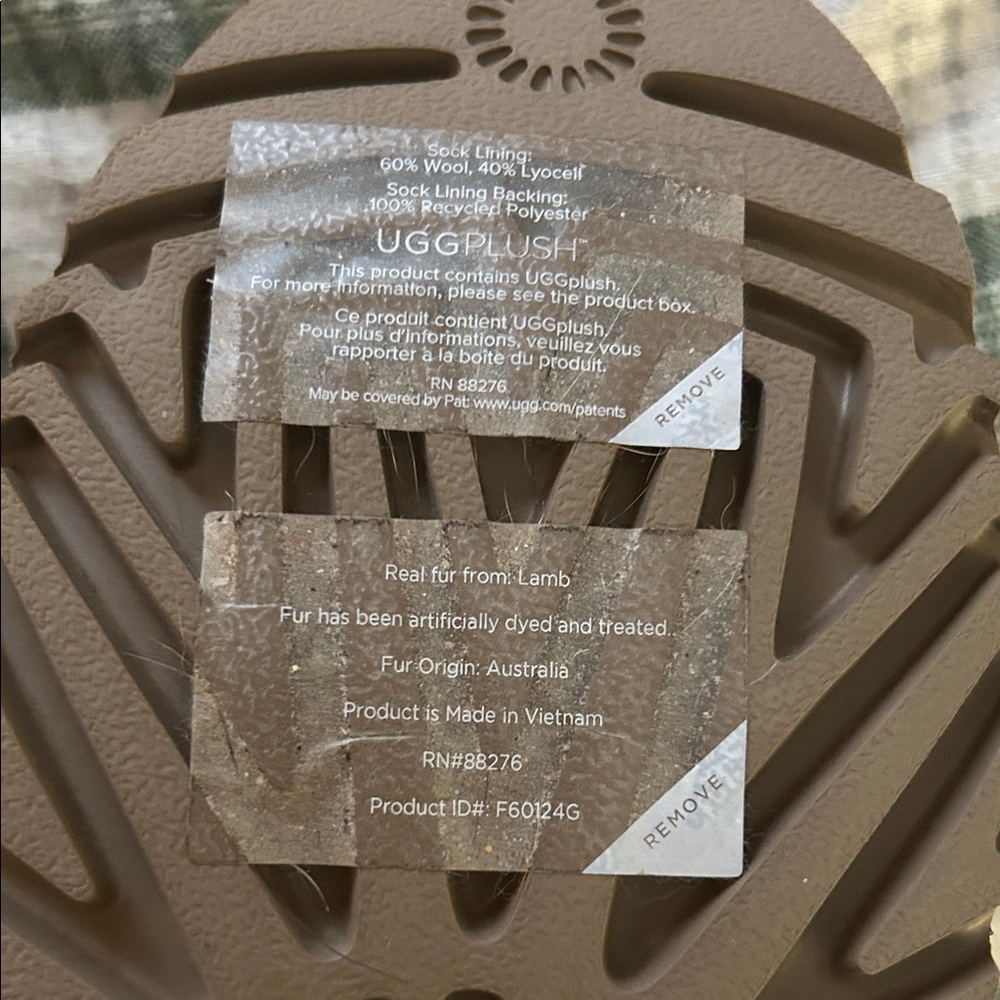 UGG Chestnut Slip-On Faux-Shearling Moccasins - Picture 5 of 8